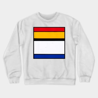 Mondrian Inspired Geometric Abstract Acrylic Painting I Crewneck Sweatshirt